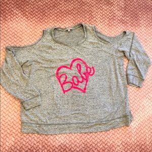 Cold Shoulder Babe shirt